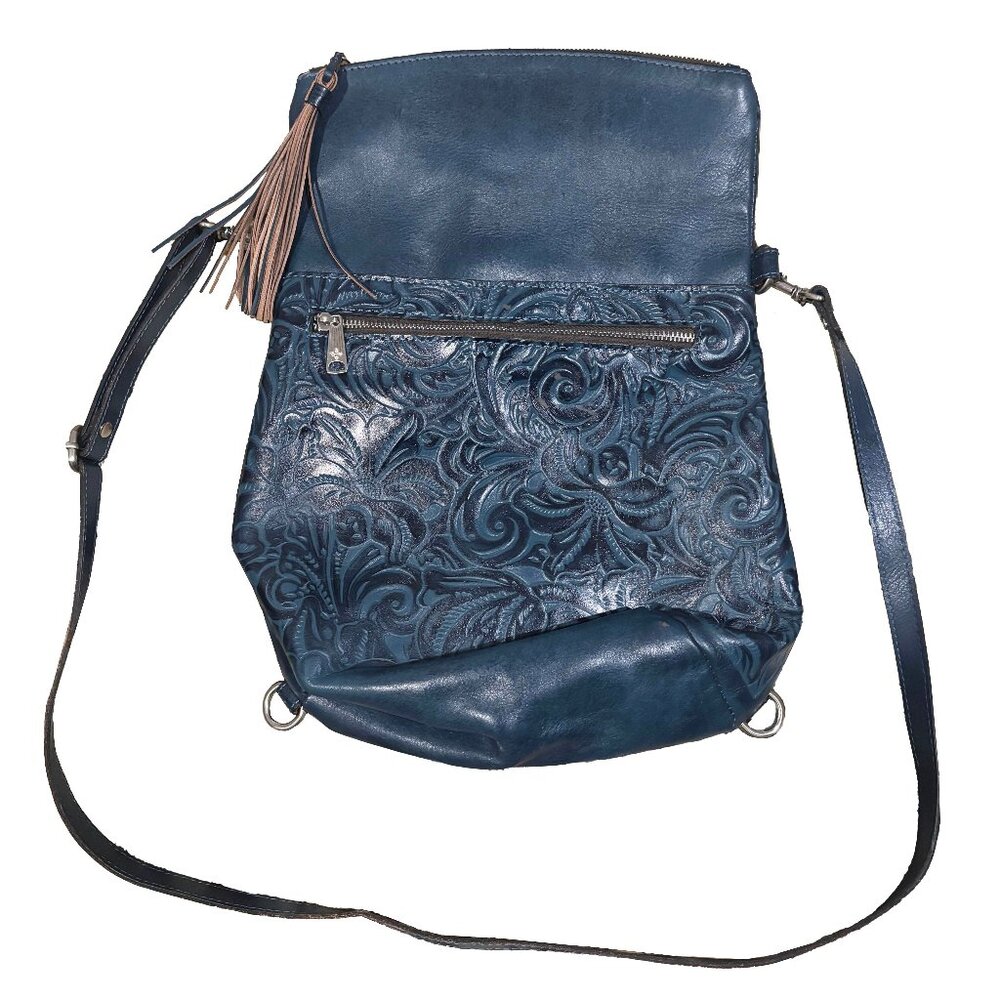luzille tooled convertible backpack - Picture 2 of 7